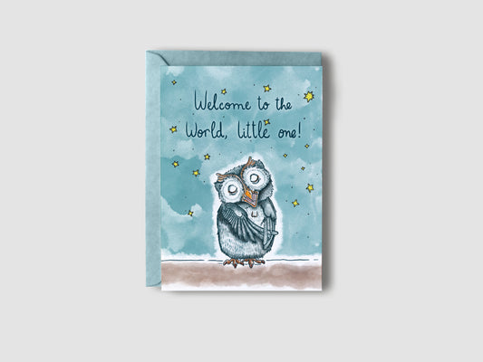 Lito "Welcome to The World Little One" Postcard